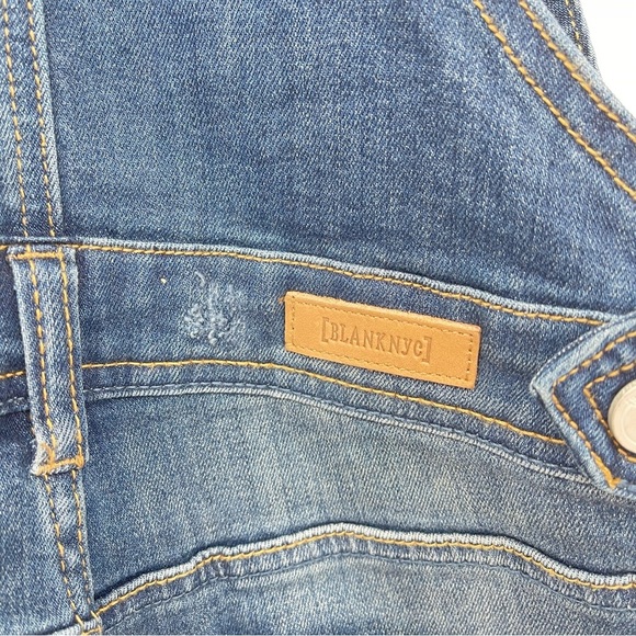 NWT Blank NYC Alter Ego Blue Overall Shorts Size 25 - Picture 8 of 10